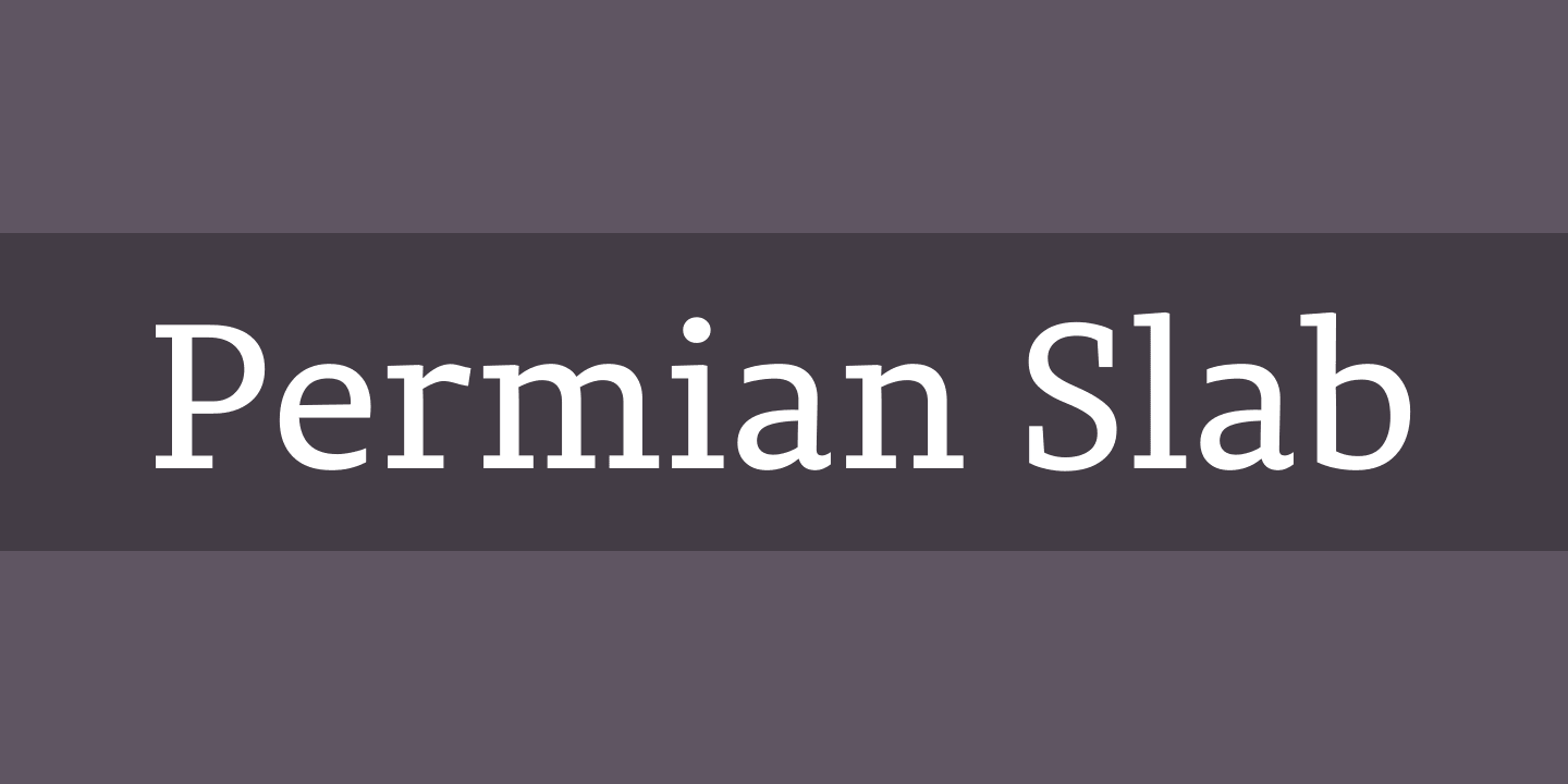 Permian Slab Serif Bold Font preview